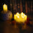 12PCS/Pack Rechargeable Flameless Candles Realistic Dancing LED Flames with Remote Control - EU Plug - 7