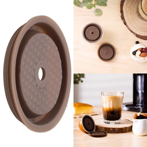 ICAFILAS Reusable Silicone Cover for Nespresso Vertuo Capsule Disposible Coffee Caps Filter Compatible with Original Vertuo Capsule (No FDA Certified, BPA Free) - 1