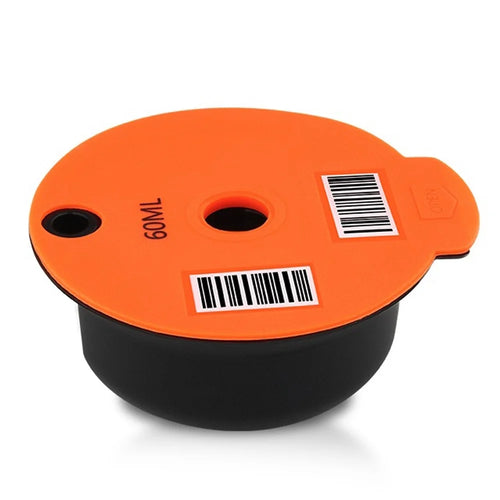ICAFILAS 60ML Coffee Filter Maker Pod for Keurig K Cup Coffee Capsule Pods (BPA Free, No FDA Certified) - Orange - 1