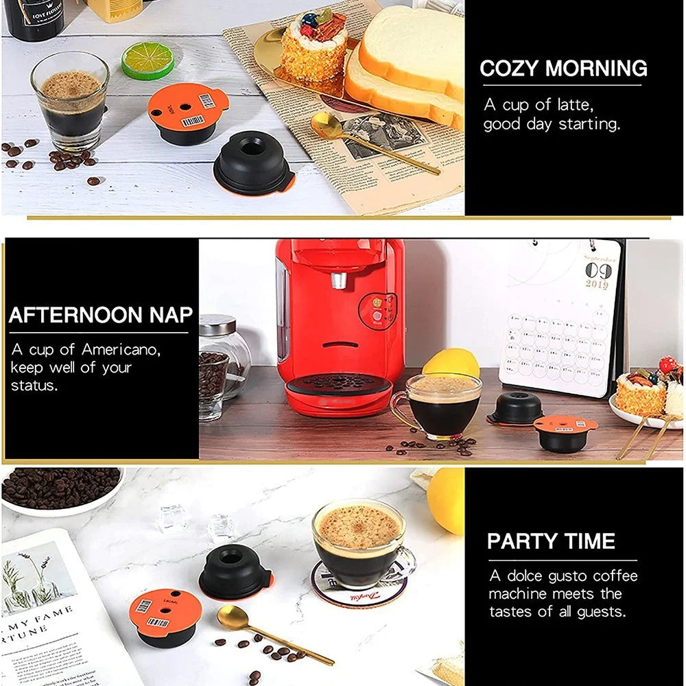 ICAFILAS 60ML Coffee Filter Maker Pod for Keurig K Cup Coffee Capsule Pods (BPA Free, No FDA Certified) - Orange - 4