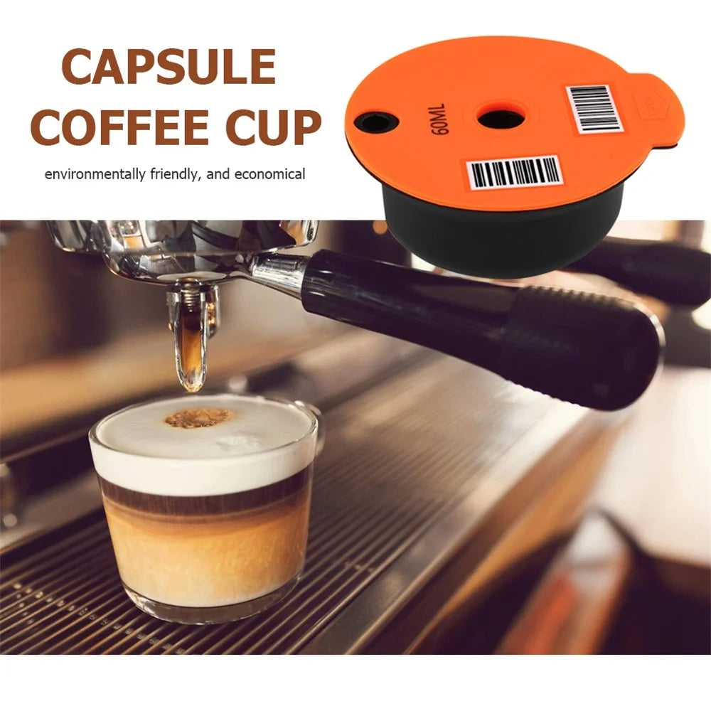 ICAFILAS 60ML Coffee Filter Maker Pod for Keurig K Cup Coffee Capsule Pods (BPA Free, No FDA Certified) - Orange - 5