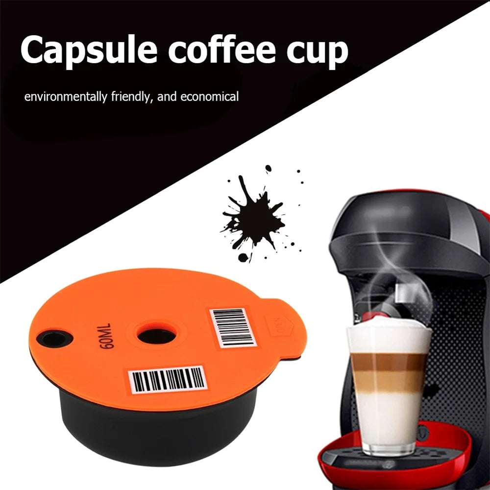 ICAFILAS 60ML Coffee Filter Maker Pod for Keurig K Cup Coffee Capsule Pods (BPA Free, No FDA Certified) - Orange - 7