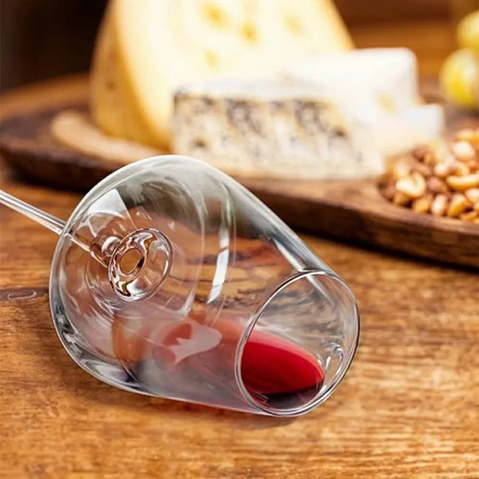 2Pcs 600ml Burgundy Wine Crystal Glass Stemware Elegant Modern Stemmed Glass Goblets (BPA-Free, NO FDA) - 5