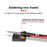 ANENG SL102 17Pcs Adjustable 60W Electric Soldering Iron Kit with Replaceable Welding Head Electronic Repair Set - US Plug - 7
