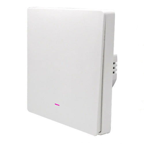1-Gang Smart WiFi Switch Zero Fire Version Neutral Wire Fire Wire Required Voice Control Wall Switch Controller, EU Plug - 1