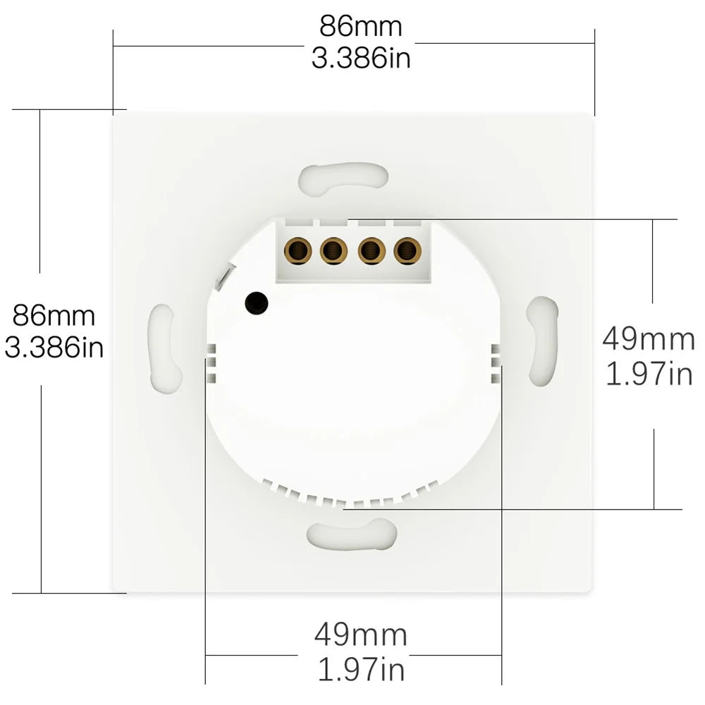 2-Gang Smart WiFi Switch Light Zero Fire Version Neutral Wire Fire Wire Required Voice Control Wall Switch Controller, EU Plug - 7