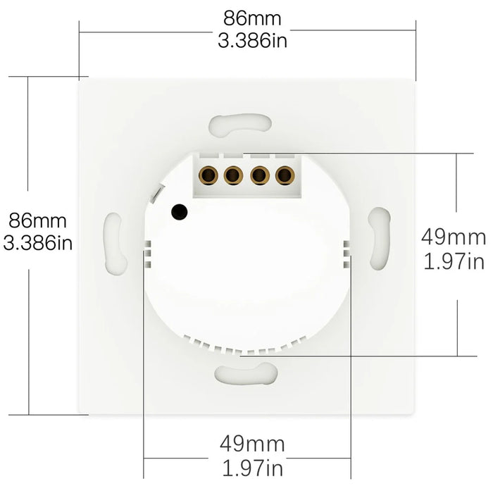 3-Gang Smart WiFi Switch TUYA APP Control European Standard Voice Control Wall Switch Controller Zero Fire Version, EU Plug - 7