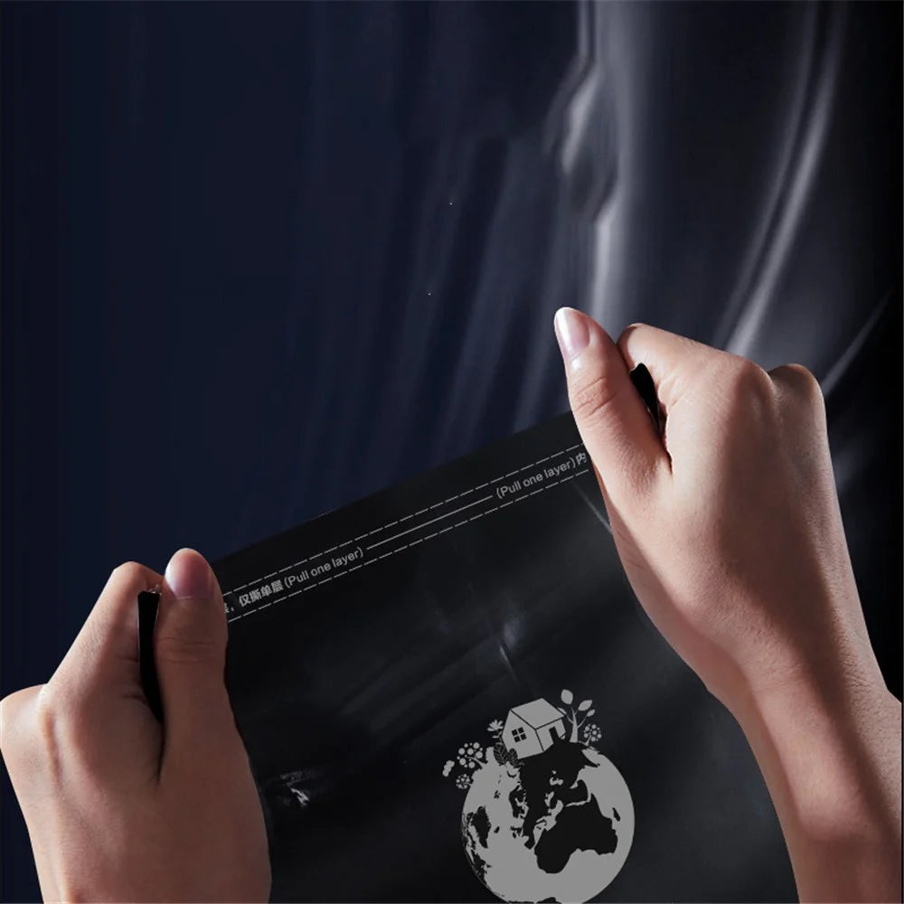 2 Rolls Multifunctional Car Rear Seat Garbage Bags Thicked Car Trash Storage Bags with Dispenser - 5