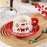 Christmas Ceramic Coffee Cup Mug Saucer Set with Spoon Xmas Gift - Red - 3