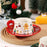 Christmas Ceramic Coffee Cup Mug Saucer Set with Spoon Xmas Gift - Red - 4