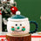 Creative Christmas Cartoon Ceramic Mug with Lid 420ml Coffee Cup for Holiday Gift - Green - 2