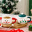 Creative Christmas Cartoon Ceramic Mug with Lid 420ml Coffee Cup for Holiday Gift - Green - 5