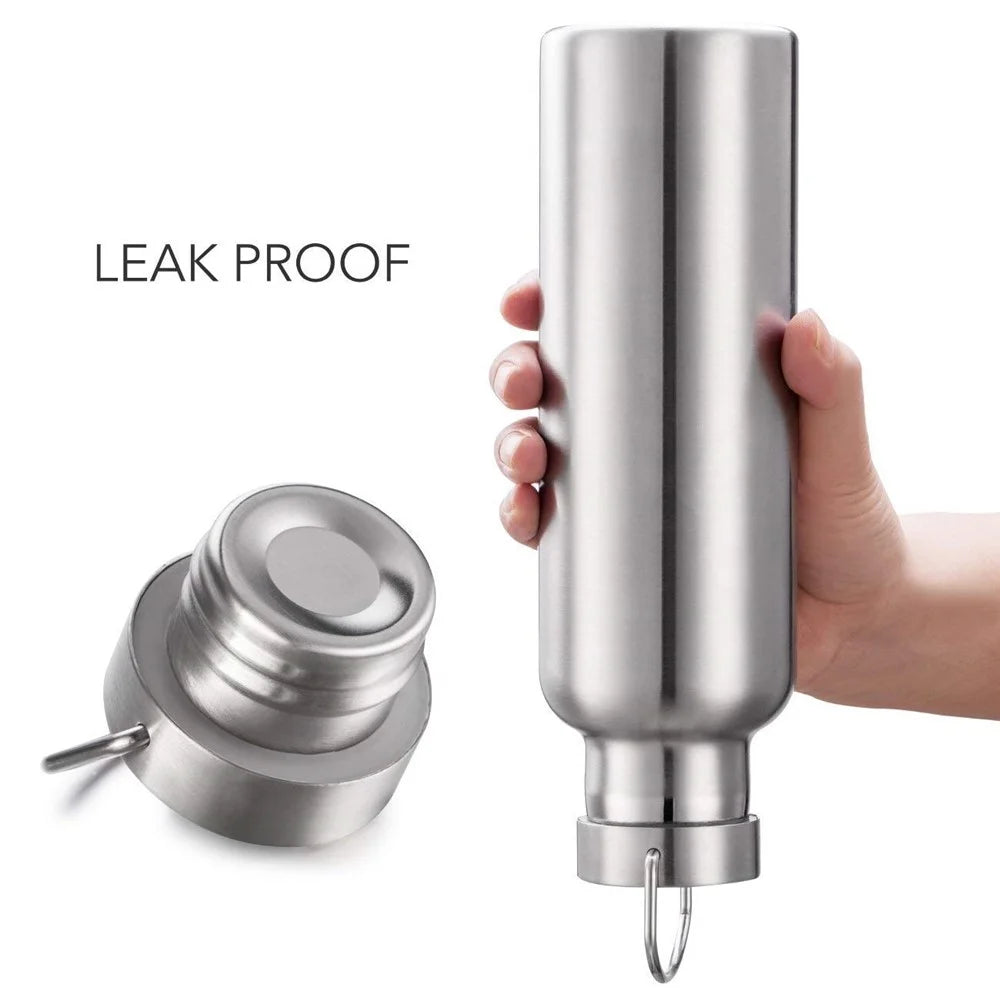 500ml Stainless Steel Water Bottle with Handle Outdoor Sports Insulated Cup (BPA Free, No FDA) - Primary Color - 4
