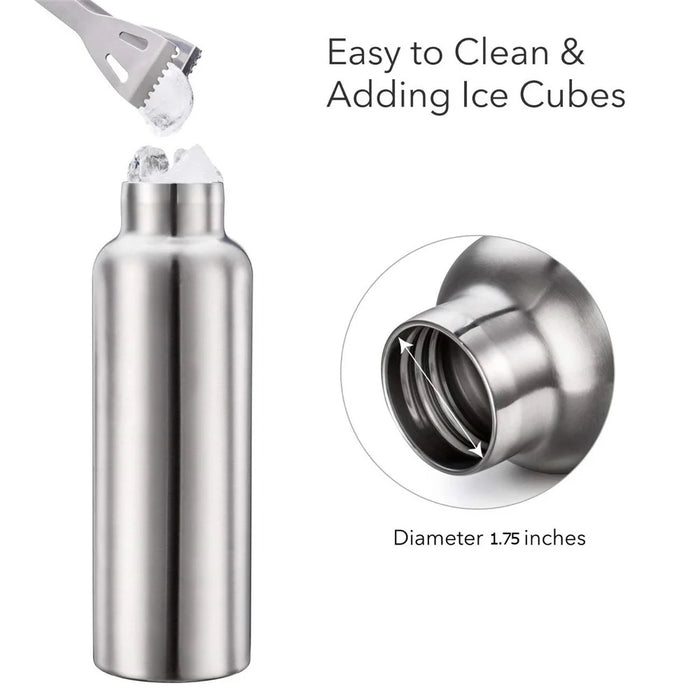 600ml Stainless Steel Water Bottle with Handle Outdoor Sports Insulated Cup (BPA Free, No FDA) - Primary Color - 3