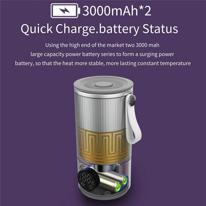 18W Wireless Rechargeable 6000mAh Bottle Warmer Stainless Steel Milk Defrosting Device - 5