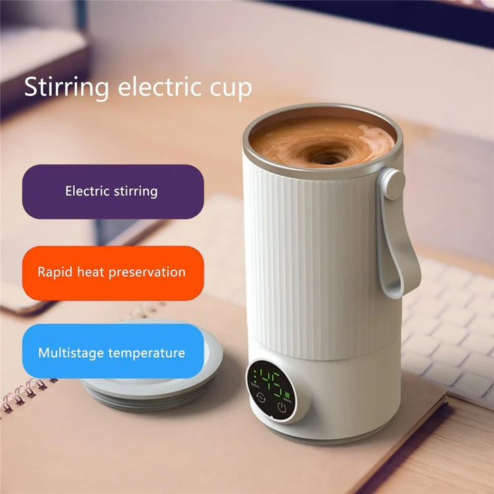 18W Wireless Rechargeable 6000mAh Bottle Warmer Stainless Steel+PP Milk Defrosting Device With EU Plug - 2