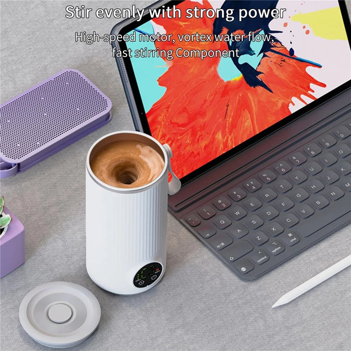18W Wireless Rechargeable 6000mAh Bottle Warmer Stainless Steel+PP Milk Defrosting Device With EU Plug - 7
