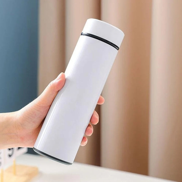 Thermos Bottle 500ML Smart Temperature Display 304 Stainless Steel Insulated Mug Sport Flasks (No FDA Certificate) - White - 7