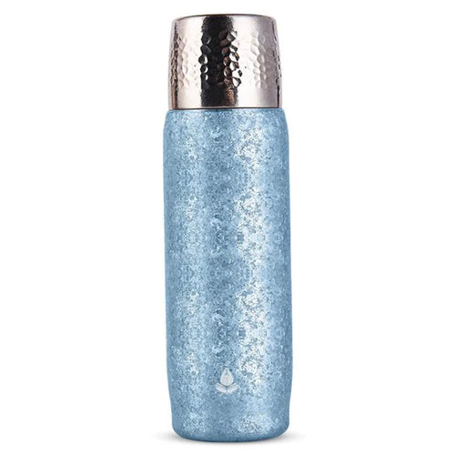 DONGHUIYUAN HA-102 500ml Pure Titanium Insulated Water Bottle for Outdoor Home Tea Cup with Temperature Display (BPA Free, No FDA) - Blue - 1