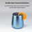 Donghui Institute HA-51 260ml Titanium Cup Home Outdoor Camping Double Layer Insulated Mug (BPA Free, No FDA) - Gold+Pink - 5