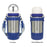 DONGHUIYUAN HA-16 550ml Pure Titanium Insulated Cup 2 in 1 Straw  /  Direct Drink Portable Water Bottle (BPA Free, No FDA) - Silver+White - 2