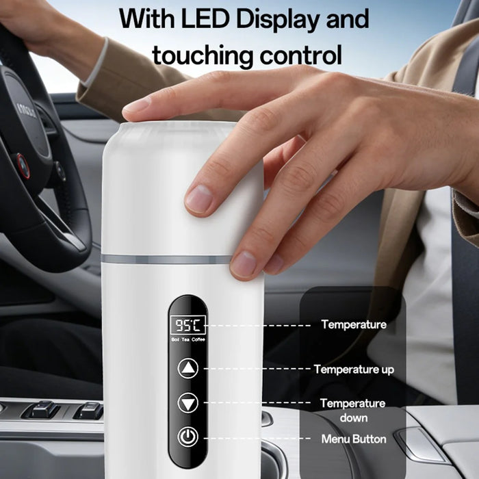 YESIDO VC20 Car Electric Heating Cup 500ml LED Touch Control Car Electric Heating Machine for Water Coffee Tea - 3