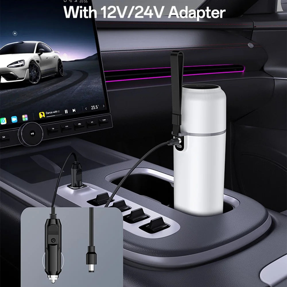 YESIDO VC20 Car Electric Heating Cup 500ml LED Touch Control Car Electric Heating Machine for Water Coffee Tea - 4
