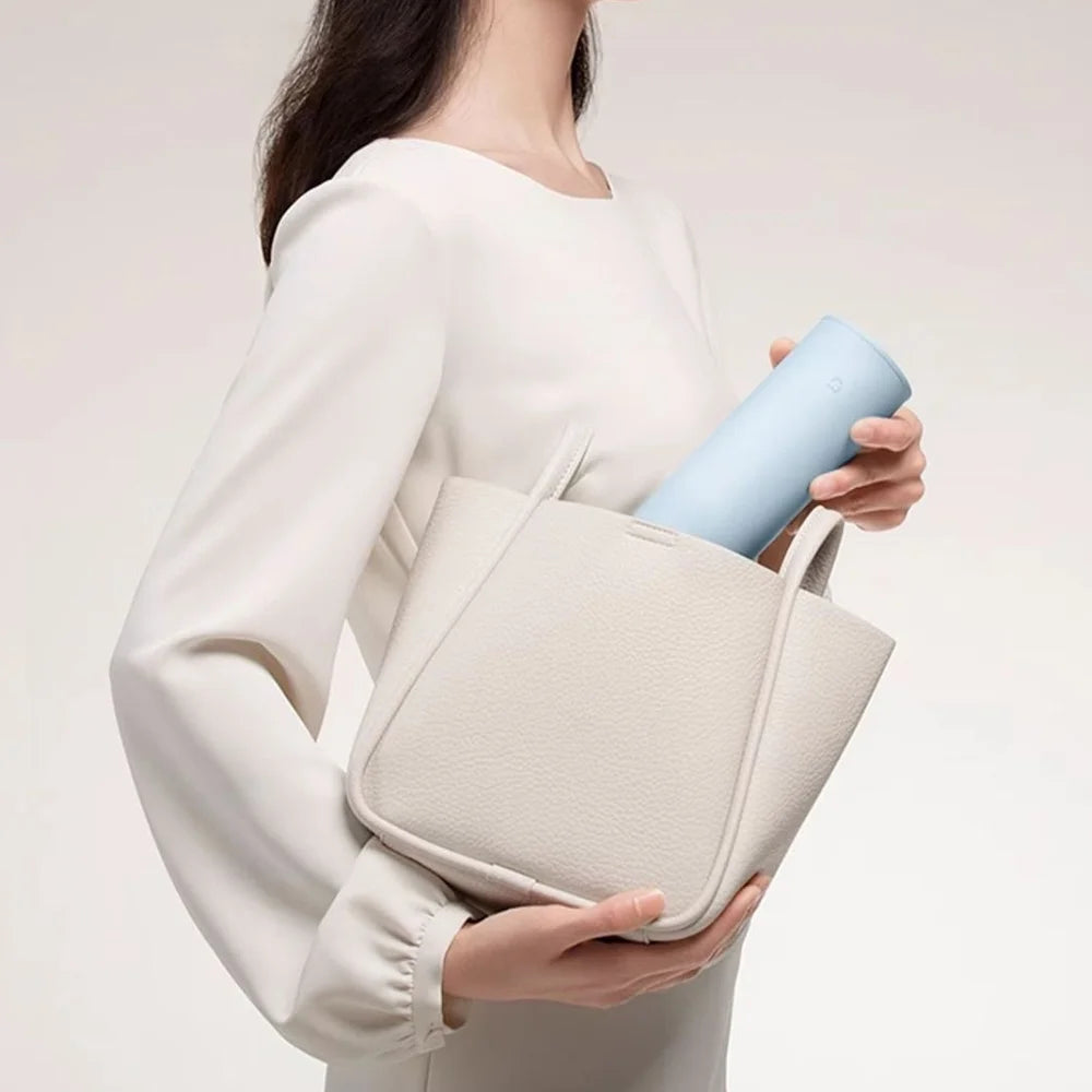 XIAOMI MIJIA MJBWB01PL 500ml Insulated Thermal Water Bottle 316L Stainless Steel Drinking Bottle for Office Travel (Chinese Version) (BPA Free, No FDA) - White - 6