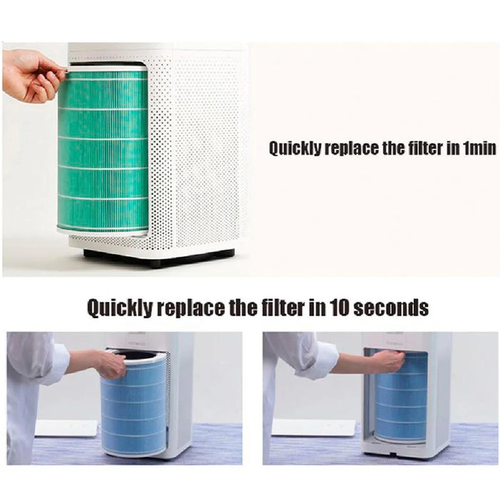 PM2.5 Air Purifier Activated Carbon Filter for Xiaomi Air Purifier 1/2/3/Pro - Blue - 2