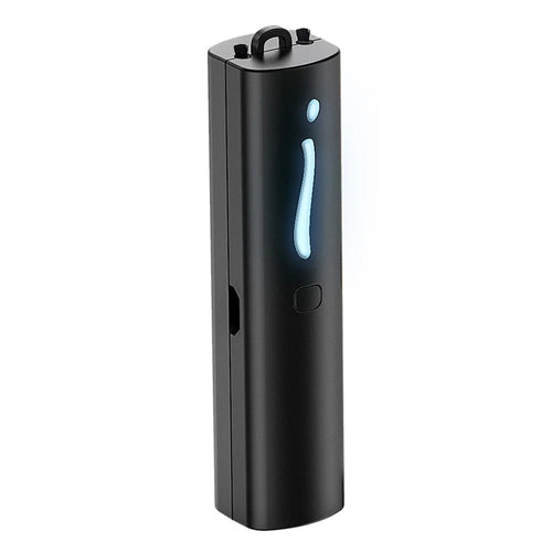 Mini Portable Air Purifier Wearable Necklace USB Air Cleaner Negative Ion Generator Personal Air Freshener for Adults - Black - 1