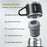 500ml 304 Stainless Steel Vacuum Insulated Water Bottle Leakproof Water Cup Mug with 3 Lid Cover (without FDA Certificate) - Blue - 2