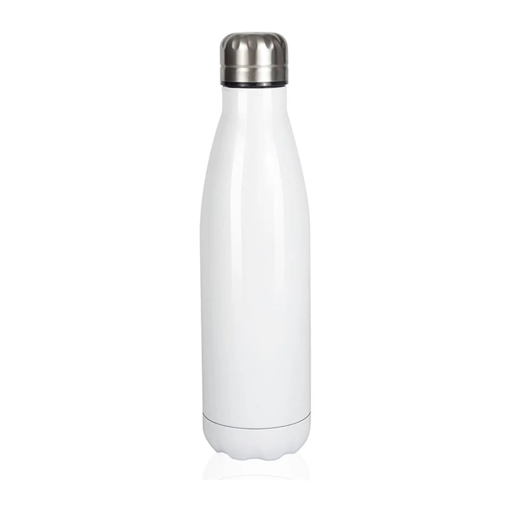 JUNSUNMAY 1000ml 304 Stainless Steel Vacuum Insulated Bottle Sports Cycling Water Bottle (BPA-Free, No FDA Certification) - White - 1
