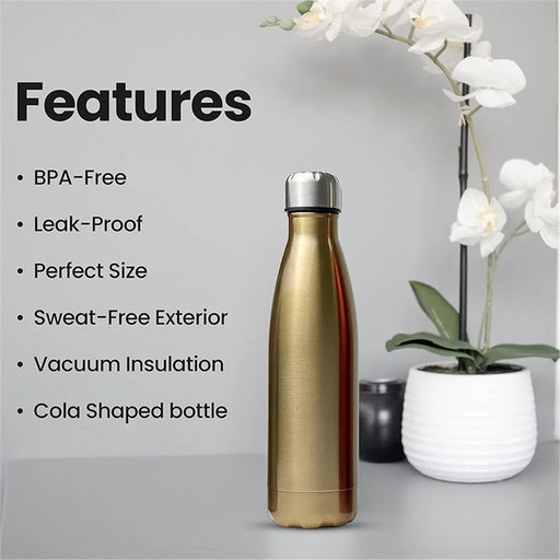 JUNSUNMAY 1000ml 304 Stainless Steel Vacuum Insulated Bottle Sports Cycling Water Bottle (BPA-Free, No FDA Certification) - White - 2