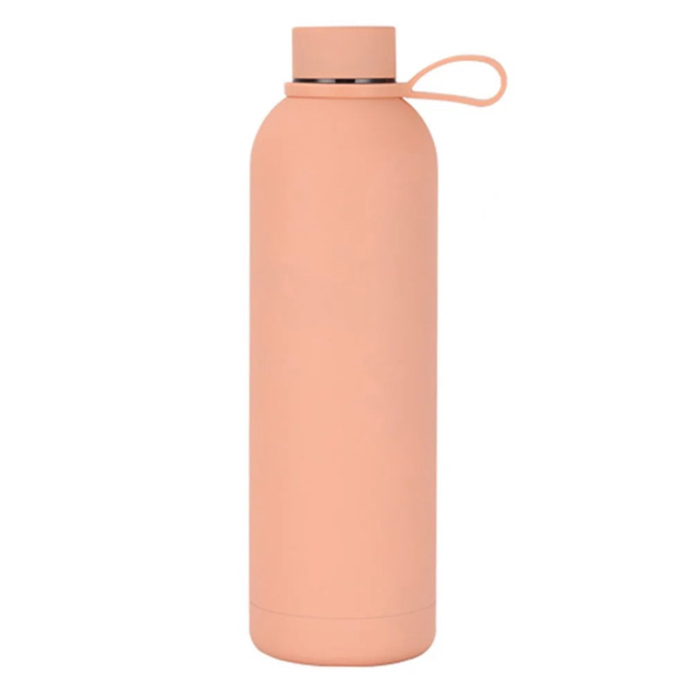 JUNSUNMAY 1000ml Large Capacity Candy Color 304 Stainless Steel Vacuum Water Bottle (BPA Free, No FDA Certificate) - Pink - 1