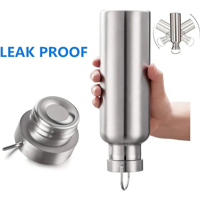 JUNSUNMAY 1000ML 304 Stainless Steel Water Bottle Thermal Insulated Kettle (BPA-Free, No FDA Certified) - 5
