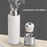 430ml Hammered Texture Lid 316 Stainless Steel Insulated Water Bottle with Tea Strainer (BPA-Free, No FDA Certification) - White - 7