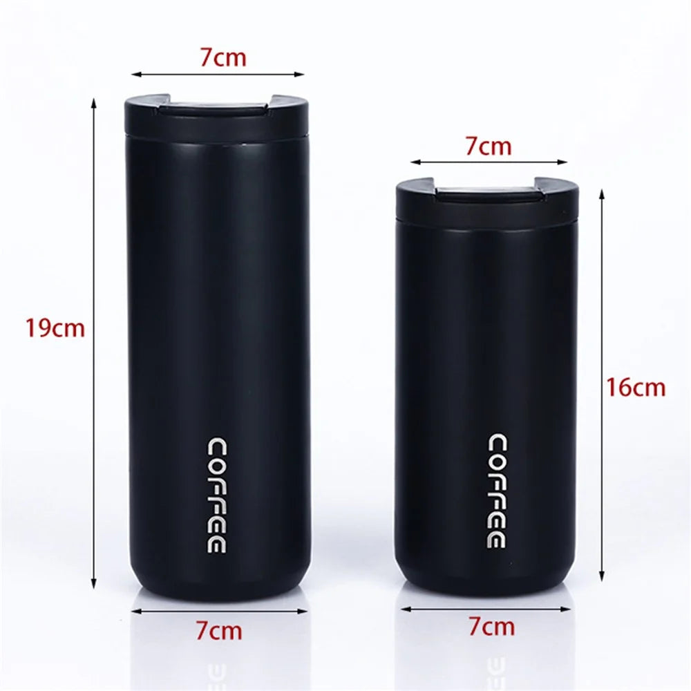 500ml 304 Stainless Steel Insulated Cup Car Office School Water Bottle (BPA-Free, No FDA Certification) - Black - 5