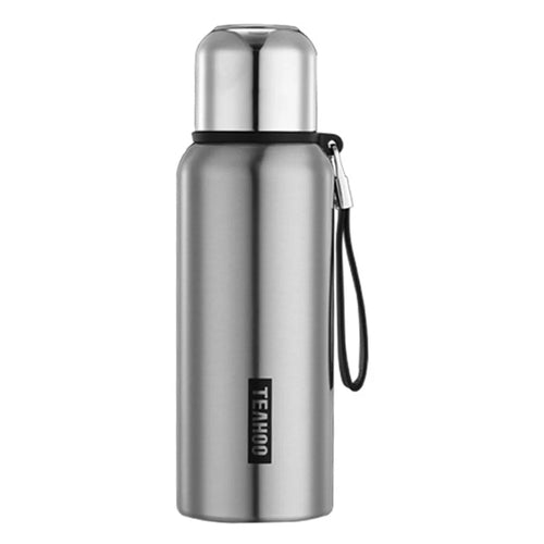TEAHOO 600ML 316 Stainless Steel Insulated Cup Portable Water Bottle with Cloth Sleeve (BPA-Free, No FDA) - 1