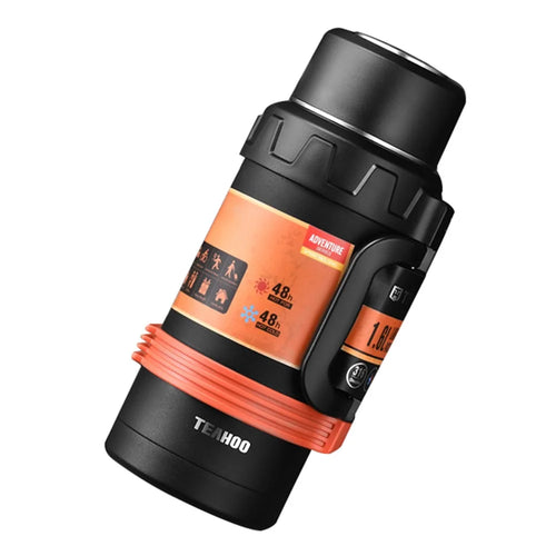 TEAHOO 1600ml 316 Stainless Steel Insulated Cup Outdoor Vacuum Water Bottle (BPA Free, No FDA) - Black - 1