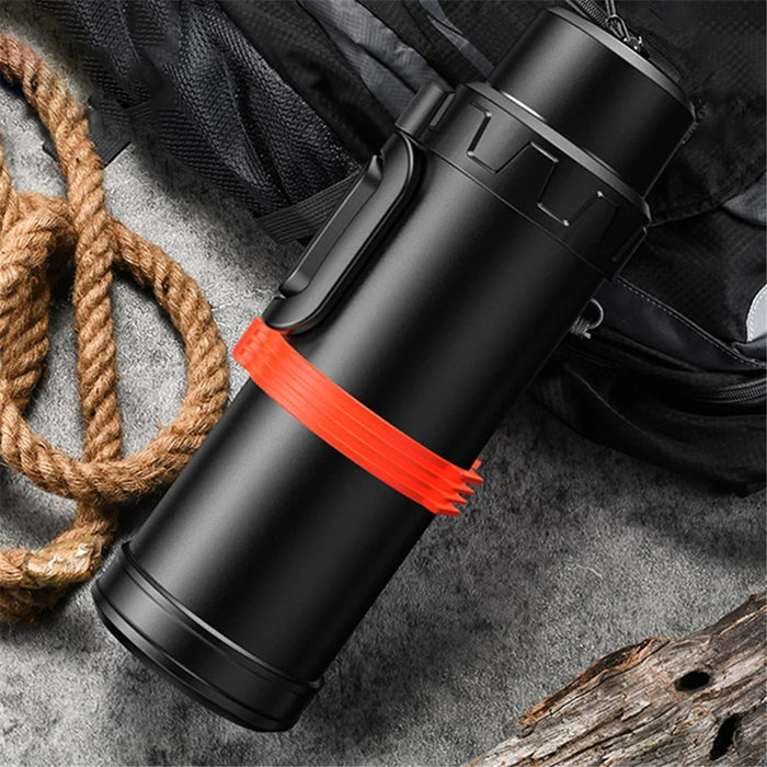 TEAHOO 2500ML 316 Stainless Steel Insulated Cup Home Outdoor Water Bottle (BPA-Free, No FDA) - Black - 2