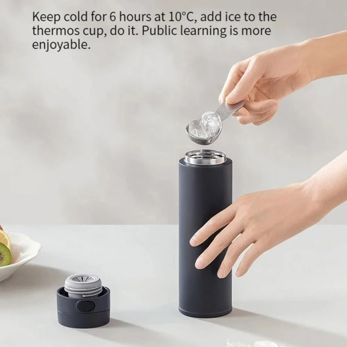 XIAOMI MIJIA MJTGB01PL 480ML Pop-Up Lid Vacuum Insulated Bottle (Chinese Version) (No FDA, BPA-Free) - Black Blue - 4