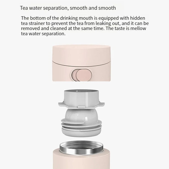 XIAOMI MIJIA MJTGB01PL 480ML Pop-Up Lid Vacuum Insulated Bottle (Chinese Version) (No FDA, BPA-Free) - Black Blue - 6