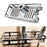 099-6 Removable Bathroom Lifting Rod Holder No Drilling Soap Holder Shower Shelf Storage Tray - 1