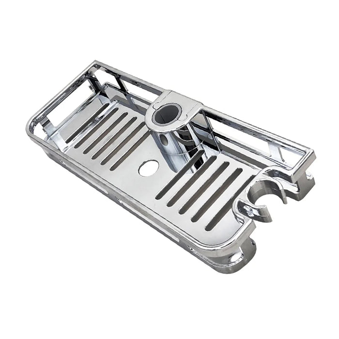 099-6 Removable Bathroom Lifting Rod Holder No Drilling Soap Holder Shower Shelf Storage Tray - 7