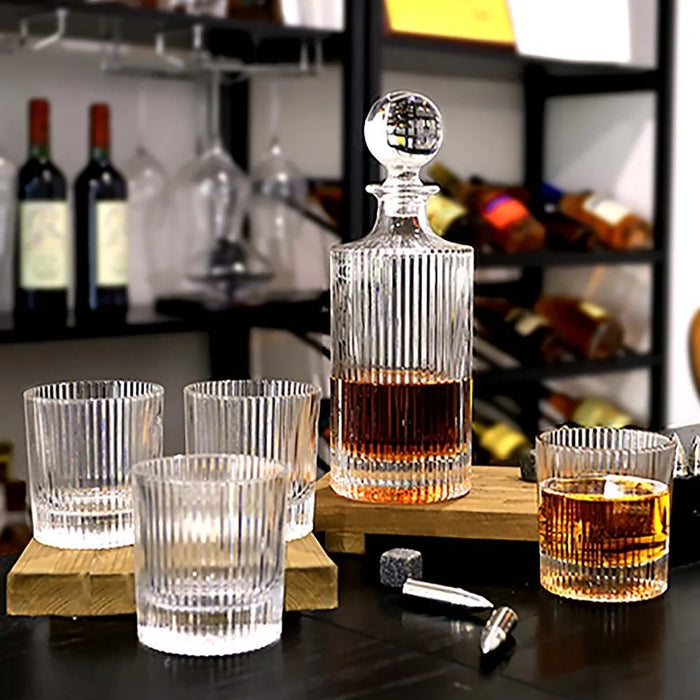 22163 6Pcs / Set 300ml Whiskey Wine Glasses Thicken Glass Transparent Cocktail Cups for Home Bar KTV Drinkware (BPA Free, No FDA) - 3