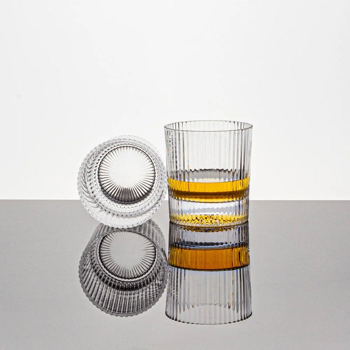 22163 6Pcs / Set 300ml Whiskey Wine Glasses Thicken Glass Transparent Cocktail Cups for Home Bar KTV Drinkware (BPA Free, No FDA) - 6