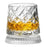 270ml Spinning Whiskey Glass Rotating Base 3D Embossed Pattern Crystal Glass Cup (BPA Free, No FDA) - Style A - 1