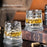 270ml Spinning Whiskey Glass Rotating Base 3D Embossed Pattern Crystal Glass Cup (BPA Free, No FDA) - Style A - 3