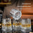 270ml Spinning Whiskey Glass Rotating Base 3D Embossed Pattern Crystal Glass Cup (BPA Free, No FDA) - Style A - 4
