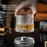 270ml Spinning Whiskey Glass Rotating Base 3D Embossed Pattern Crystal Glass Cup (BPA Free, No FDA) - Style A - 6